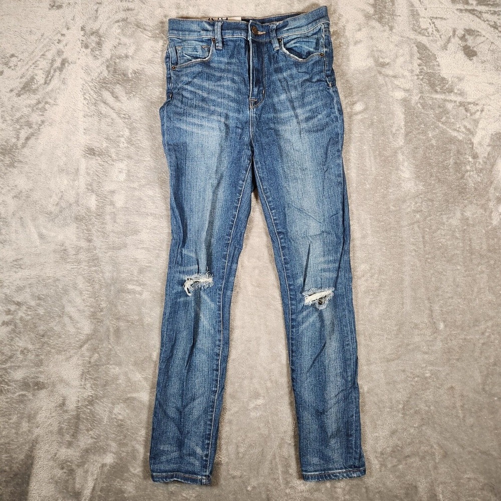 BDG Jeans‎ Women's 28X28 (Tag 27) Ripped High-Rise Blue Distressed Stretch